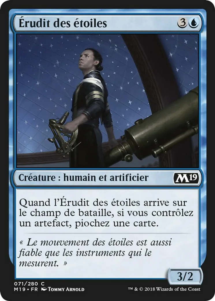 Érudit des étoiles — Core Set 2019 — Magic: The Gathering