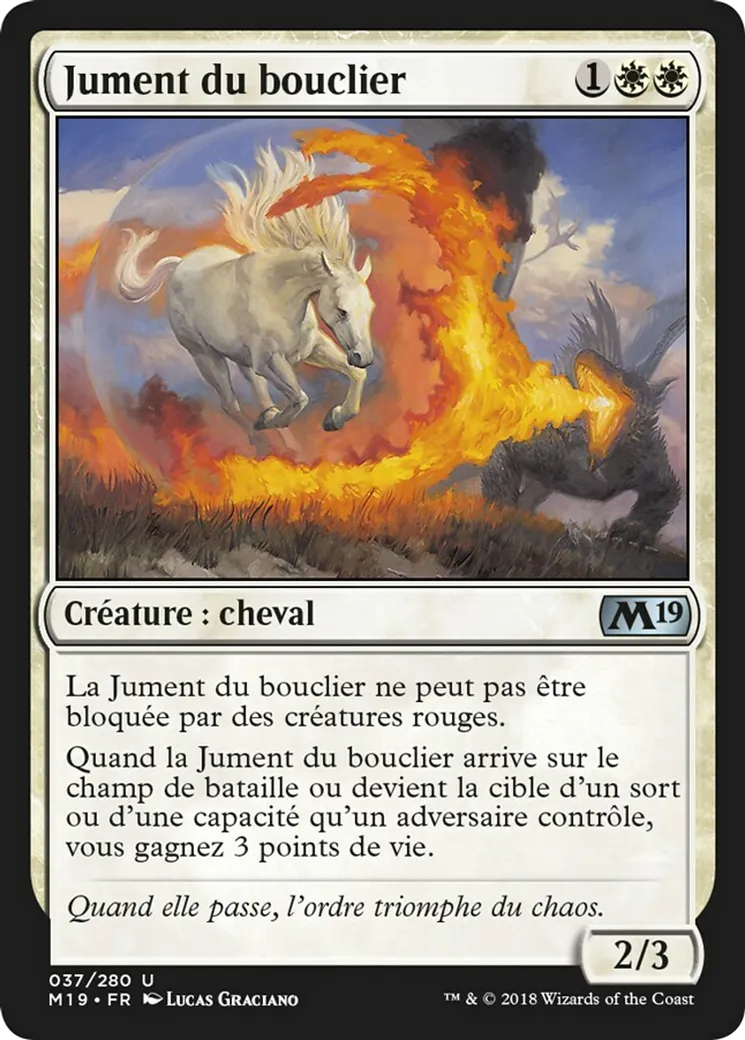 Jument du bouclier from Core Set 2019 - Magic: The Gathering