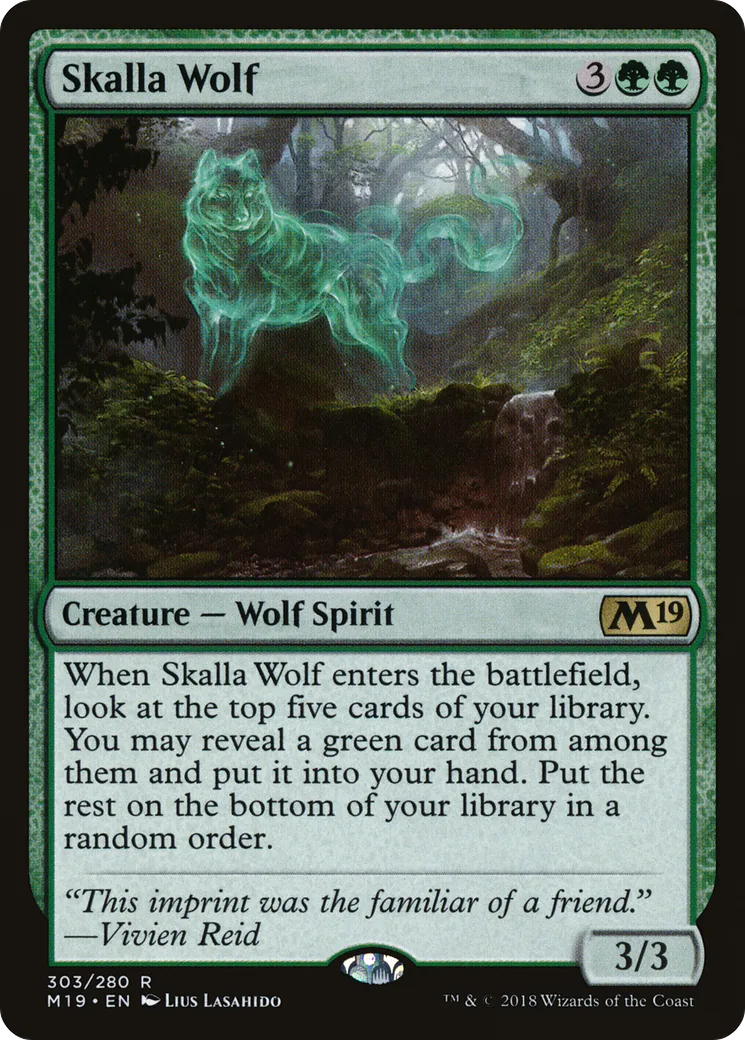 Skalla Wolf — Core Set 2019 — Magic: The Gathering