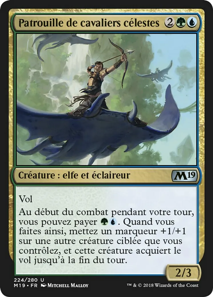 Patrouille de cavaliers célestes — Core Set 2019 — Magic: The Gathering