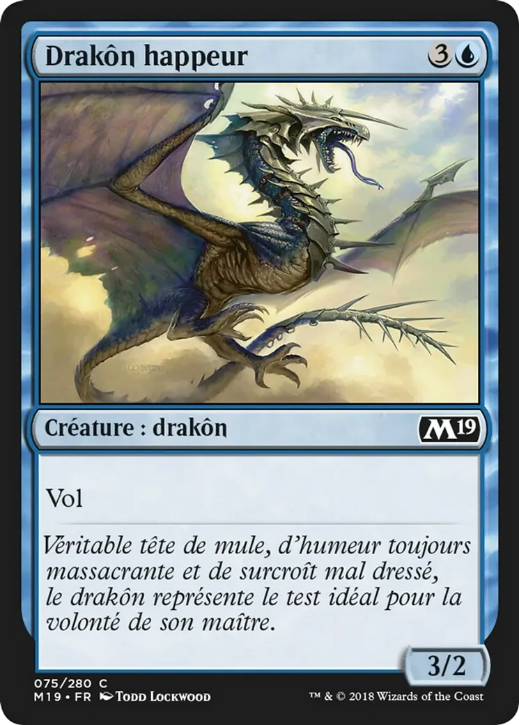 Drakôn happeur — Core Set 2019 — Magic: The Gathering