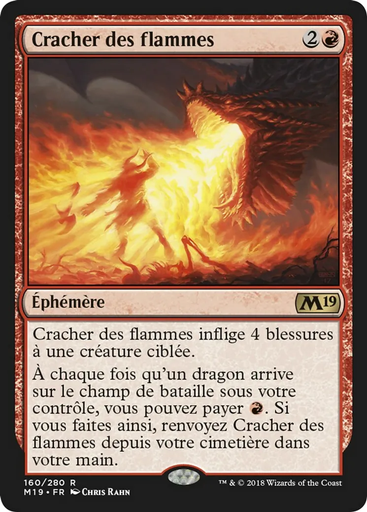 Cracher des flammes — Core Set 2019 — Magic: The Gathering