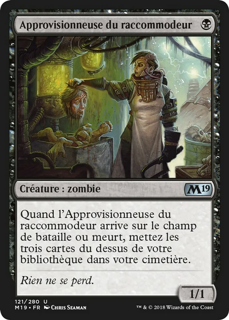 Approvisionneuse du raccommodeur from Core Set 2019 - Magic: The Gathering