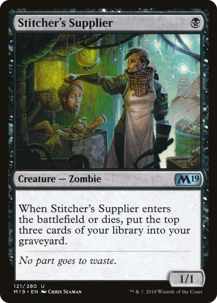 Stitcher's Supplier — Core Set 2019 — Magic: The Gathering