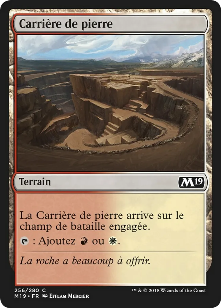 Carrière de pierre — Core Set 2019 — Magic: The Gathering