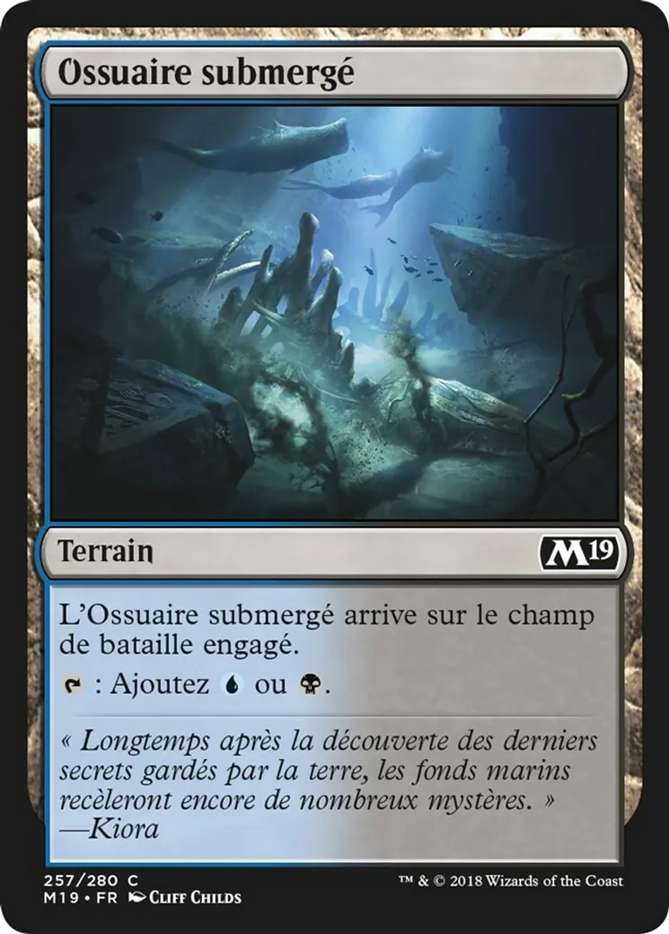 Ossuaire submergé — Core Set 2019 — Magic: The Gathering