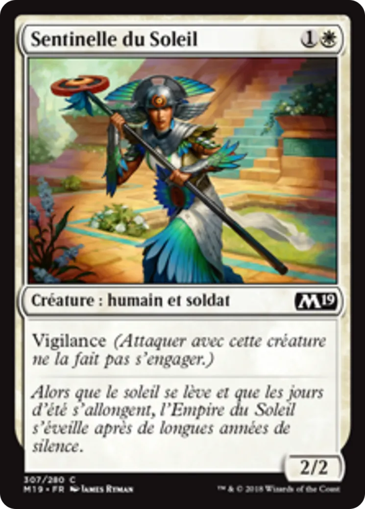 Sentinelle du Soleil — Core Set 2019 — Magic: The Gathering