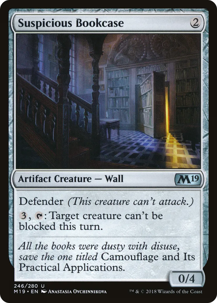 Suspicious Bookcase — Core Set 2019 — Magic: The Gathering
