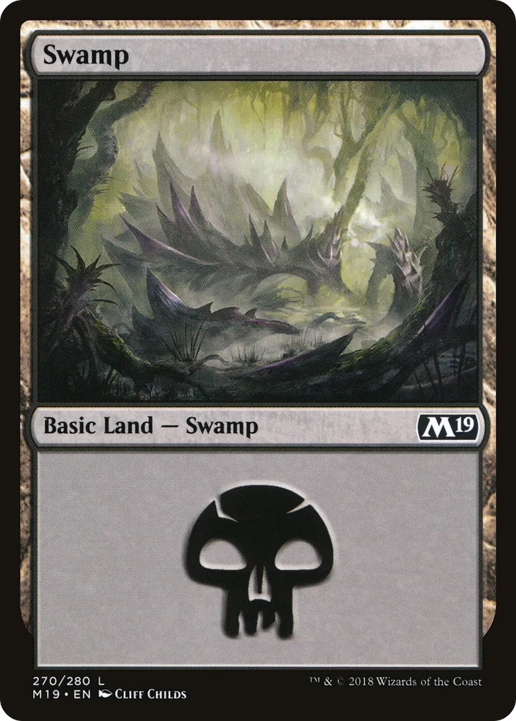 Swamp — Core Set 2019 — Magic: The Gathering