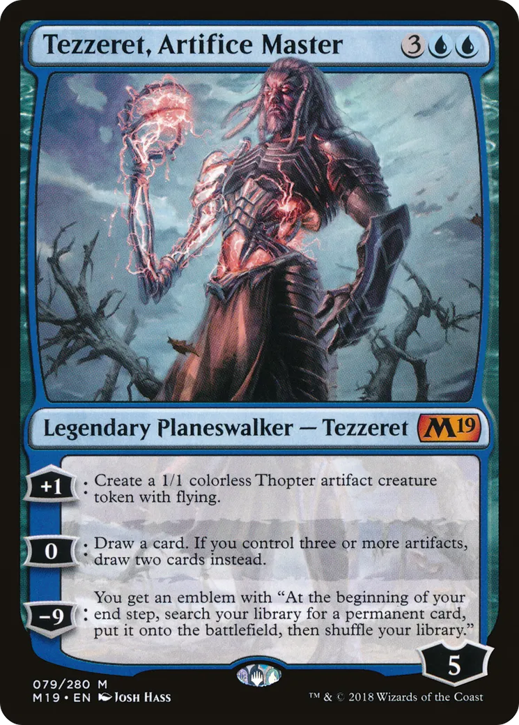 Tezzeret, Artifice Master — Core Set 2019 — Magic: The Gathering
