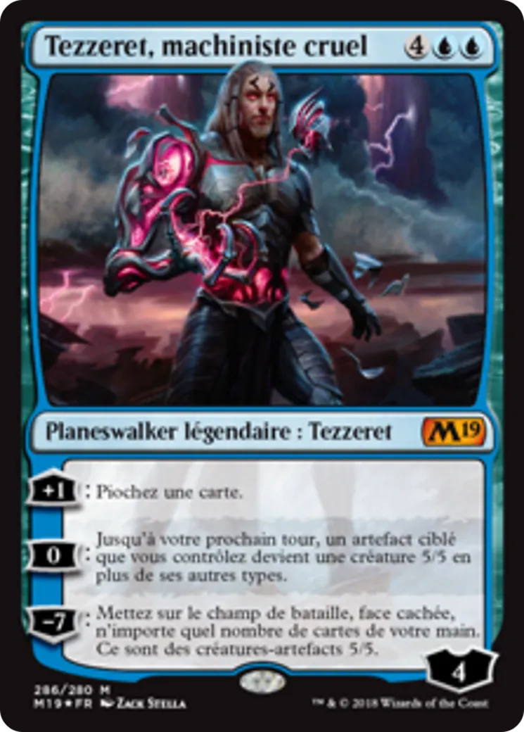 Tezzeret, machiniste cruel — Core Set 2019 — Magic: The Gathering