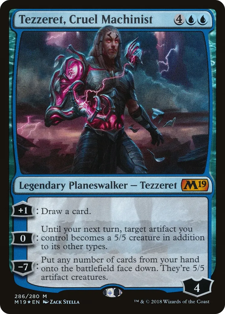Tezzeret, Cruel Machinist — Core Set 2019 — Magic: The Gathering