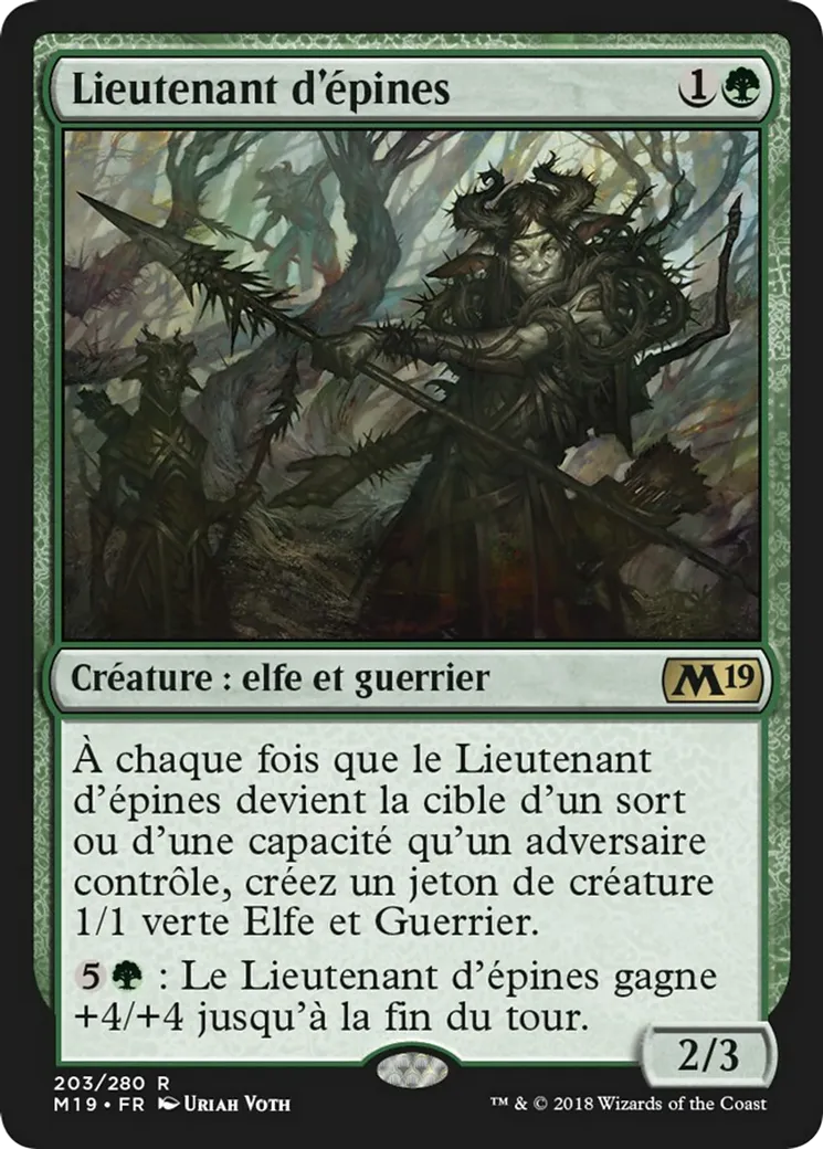 Lieutenant d'épines — Core Set 2019 — Magic: The Gathering