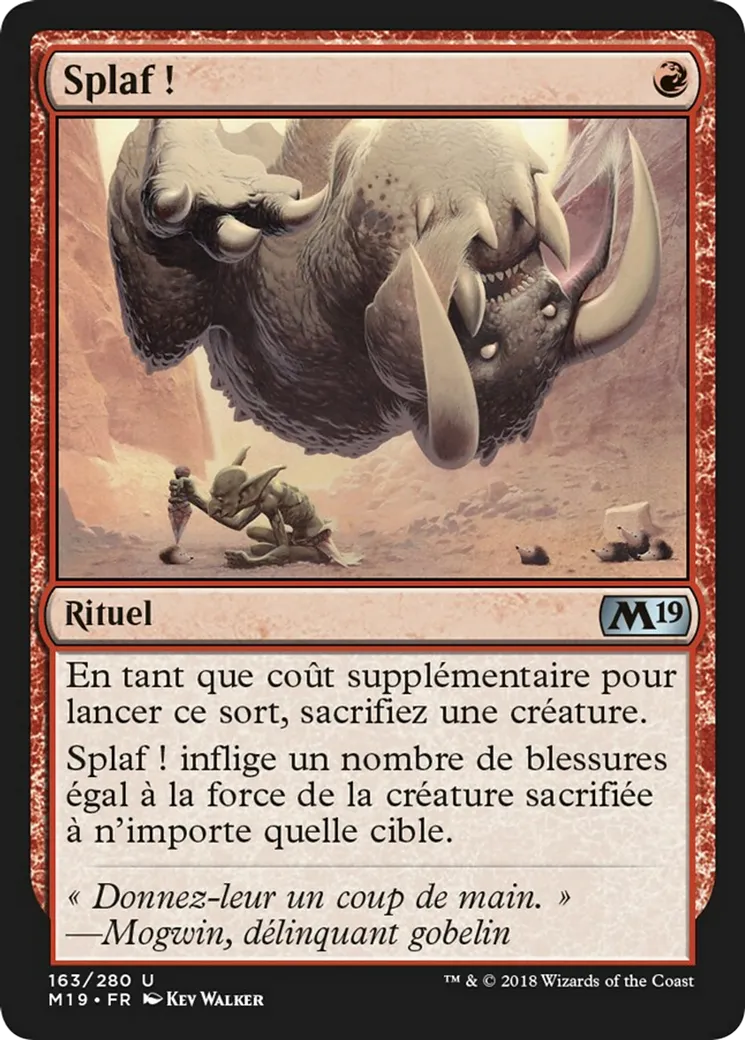 Splaf ! — Core Set 2019 — Magic: The Gathering