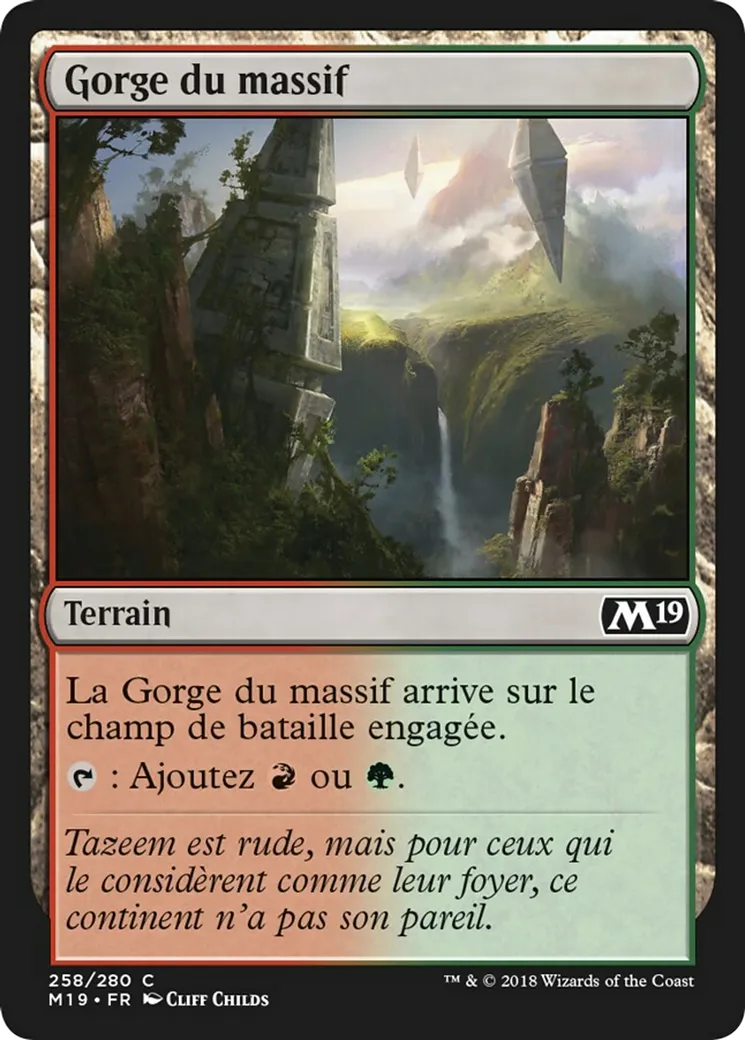 Gorge du massif — Core Set 2019 — Magic: The Gathering