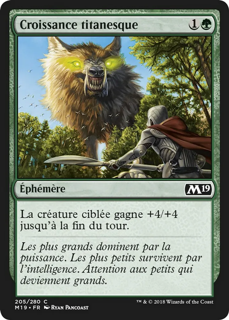 Croissance titanesque from Core Set 2019 - Magic: The Gathering