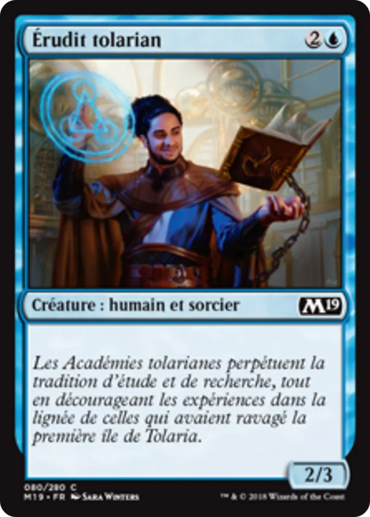 Érudit tolarian — Core Set 2019 — Magic: The Gathering