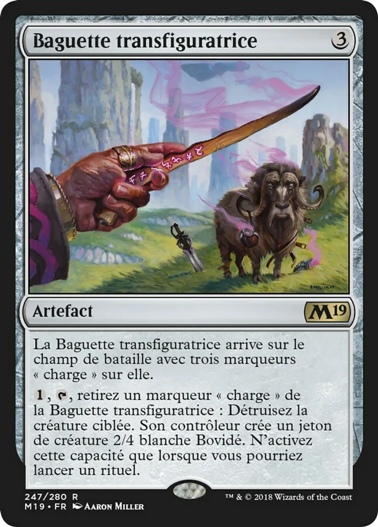 Baguette transfiguratrice — Core Set 2019 — Magic: The Gathering