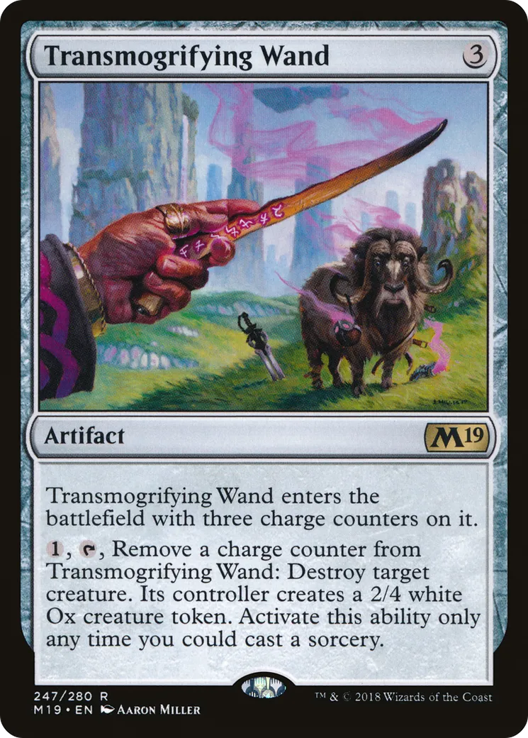 Transmogrifying Wand — Core Set 2019 — Magic: The Gathering