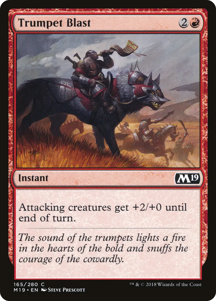 Trumpet Blast from Core Set 2019 - Magic: The Gathering
