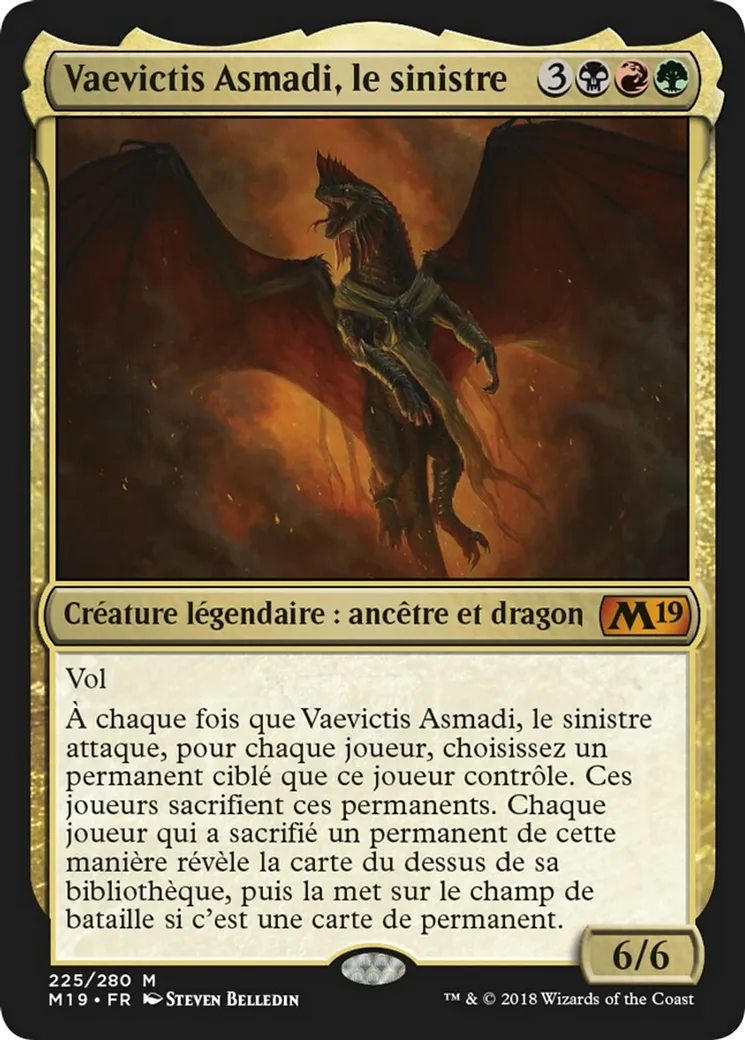 Vaevictis Asmadi, le sinistre — Core Set 2019 — Magic: The Gathering