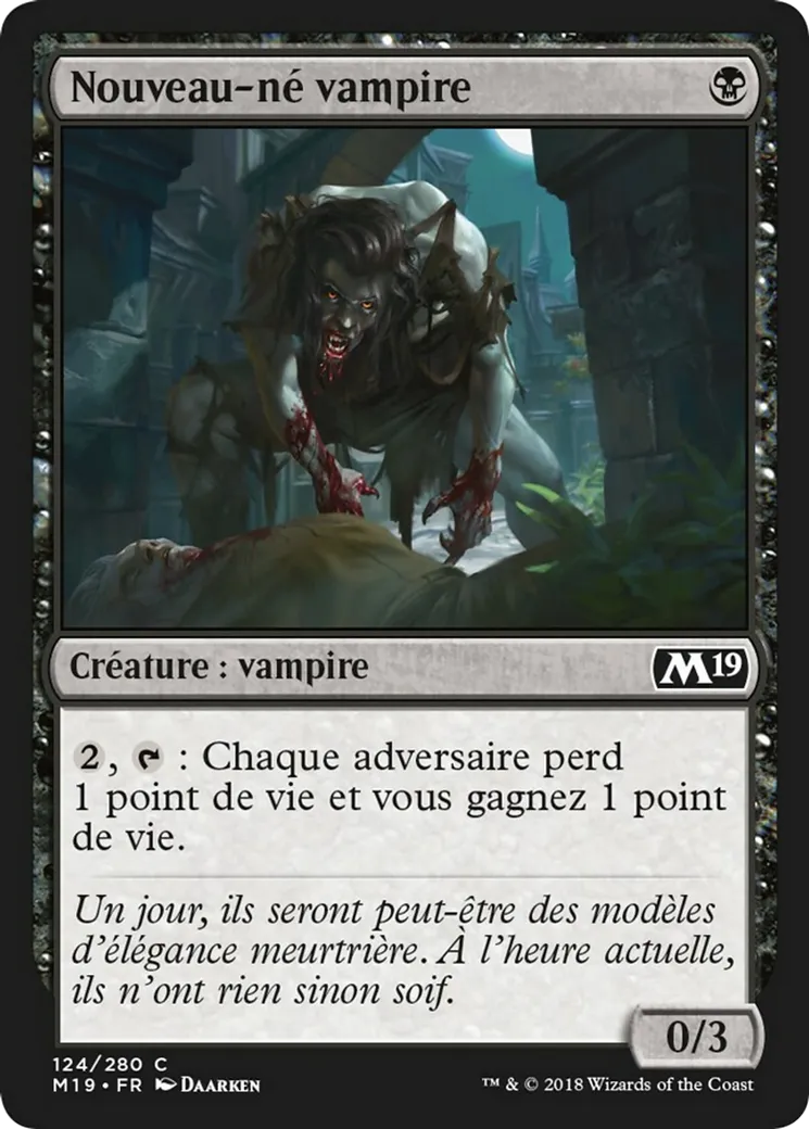 Nouveau-né vampire — Core Set 2019 — Magic: The Gathering