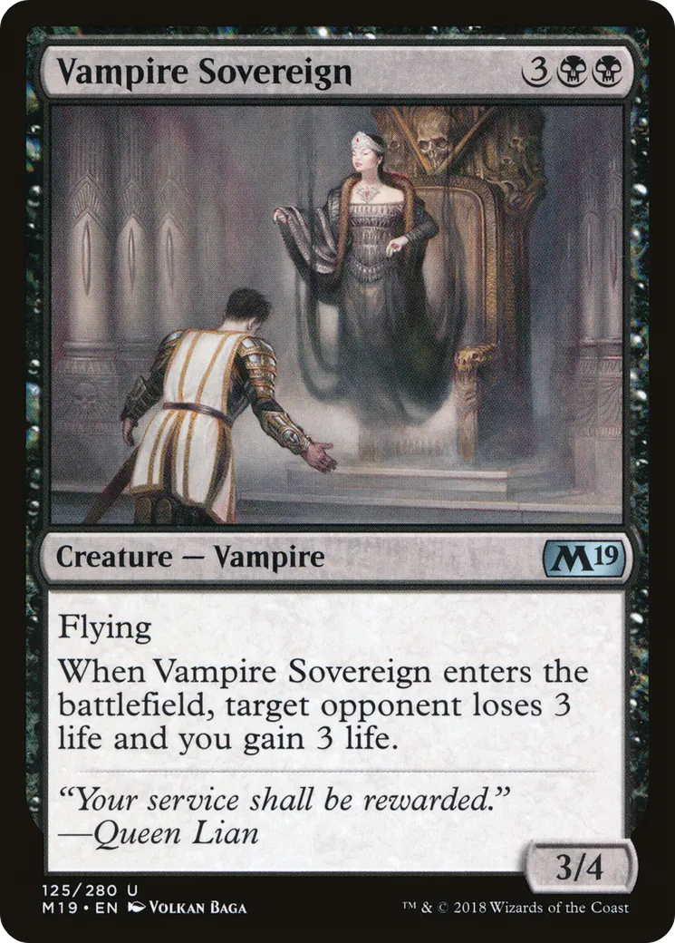 Vampire Sovereign — Core Set 2019 — Magic: The Gathering