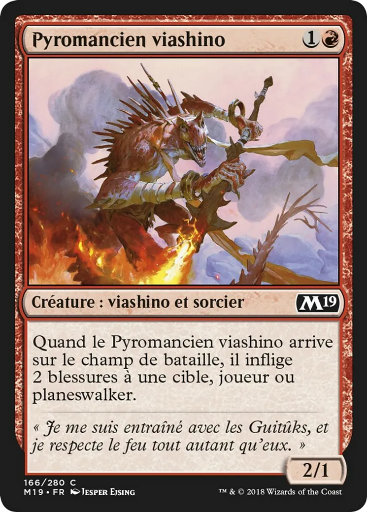 Pyromancien viashino — Core Set 2019 — Magic: The Gathering