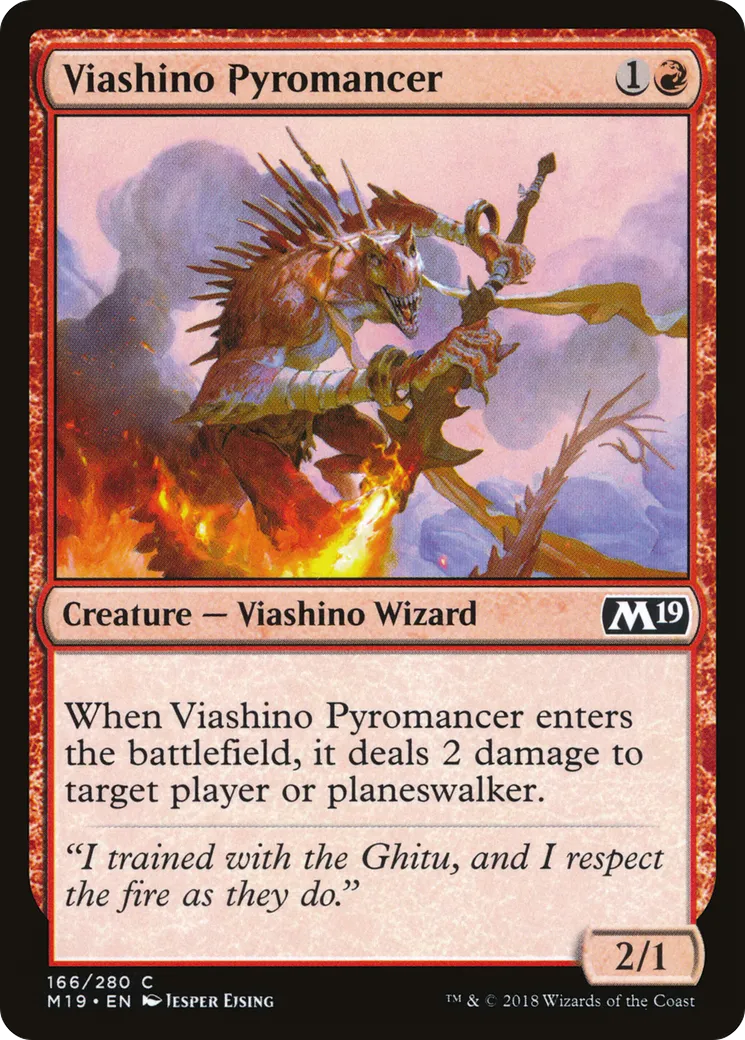 Viashino Pyromancer — Core Set 2019 — Magic: The Gathering