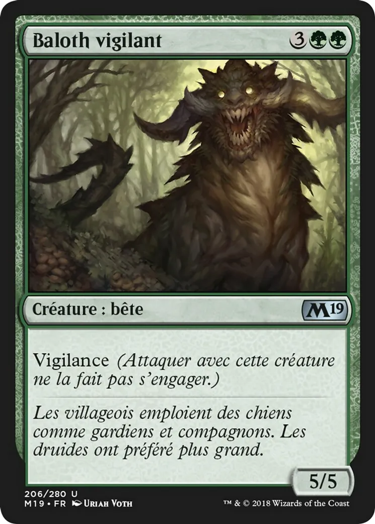 Baloth vigilant — Core Set 2019 — Magic: The Gathering