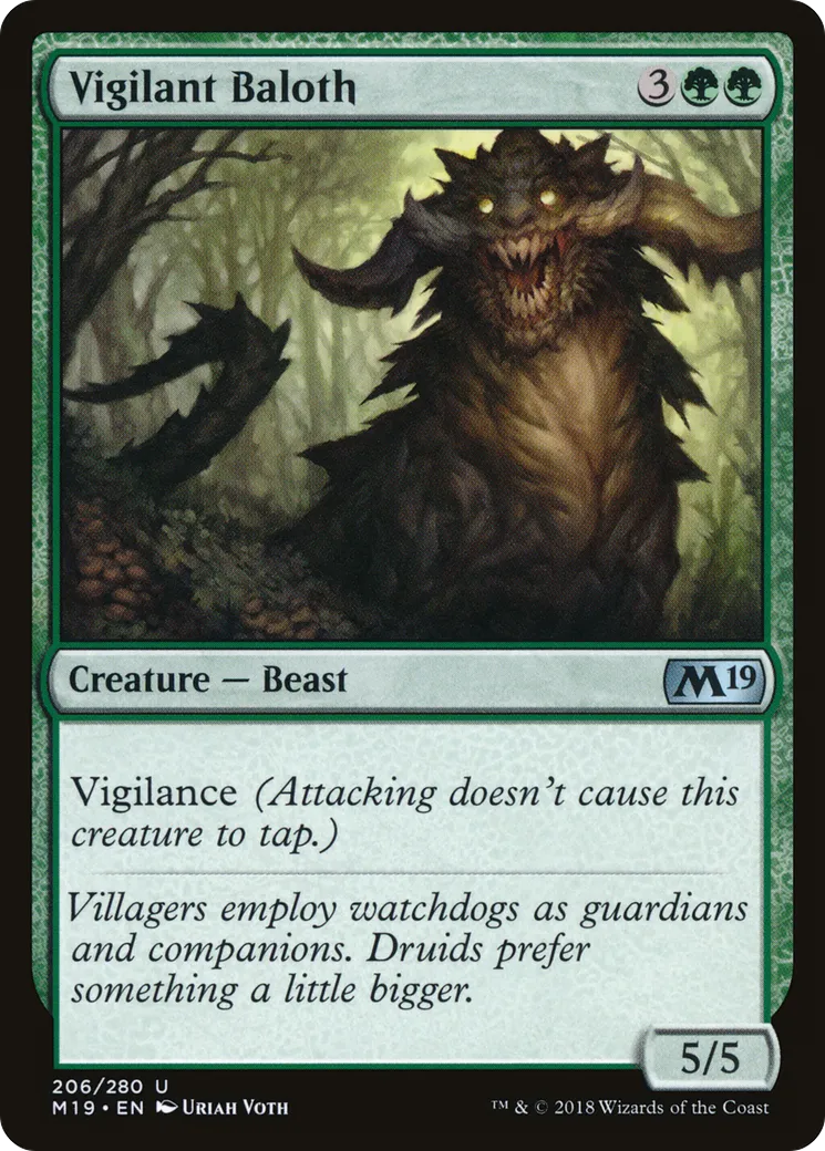 Vigilant Baloth — Core Set 2019 — Magic: The Gathering