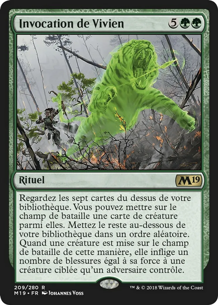 Invocation de Vivien — Core Set 2019 — Magic: The Gathering