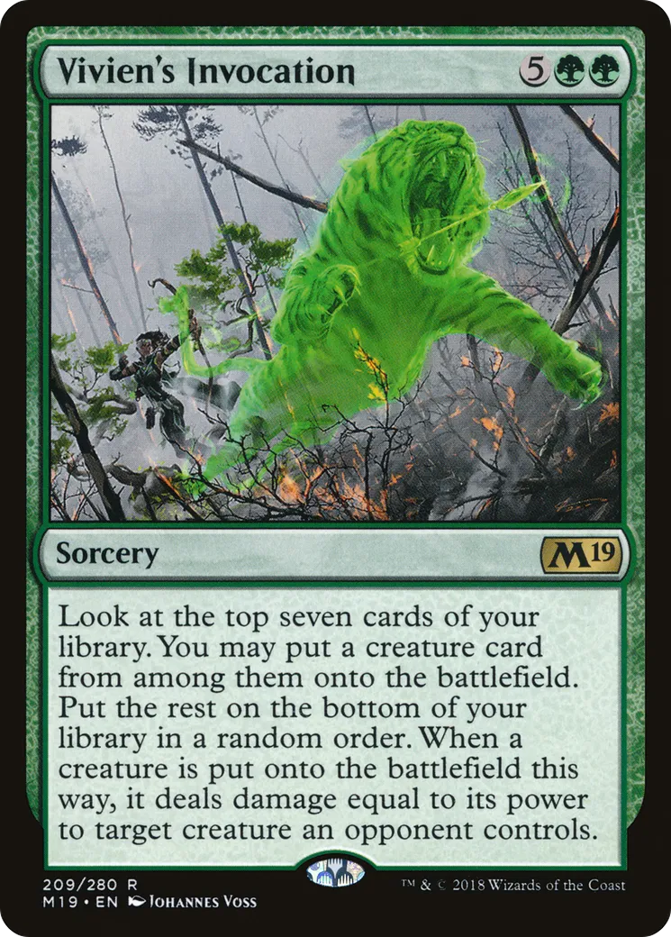Vivien's Invocation — Core Set 2019 — Magic: The Gathering
