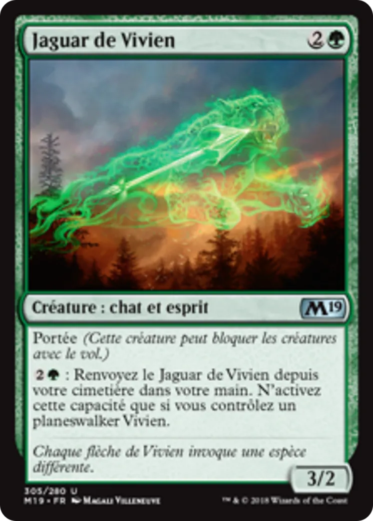 Jaguar de Vivien — Core Set 2019 — Magic: The Gathering