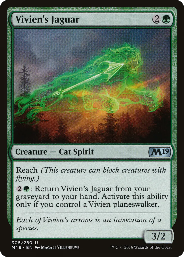 Vivien's Jaguar — Core Set 2019 — Magic: The Gathering