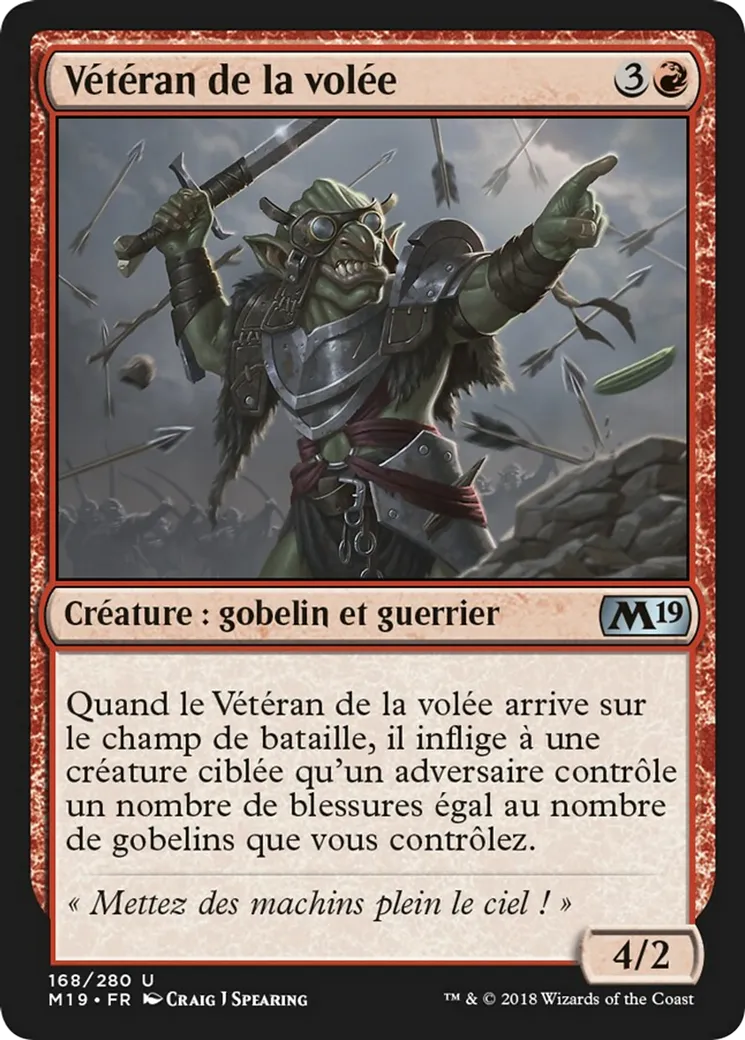 Vétéran de la volée — Core Set 2019 — Magic: The Gathering