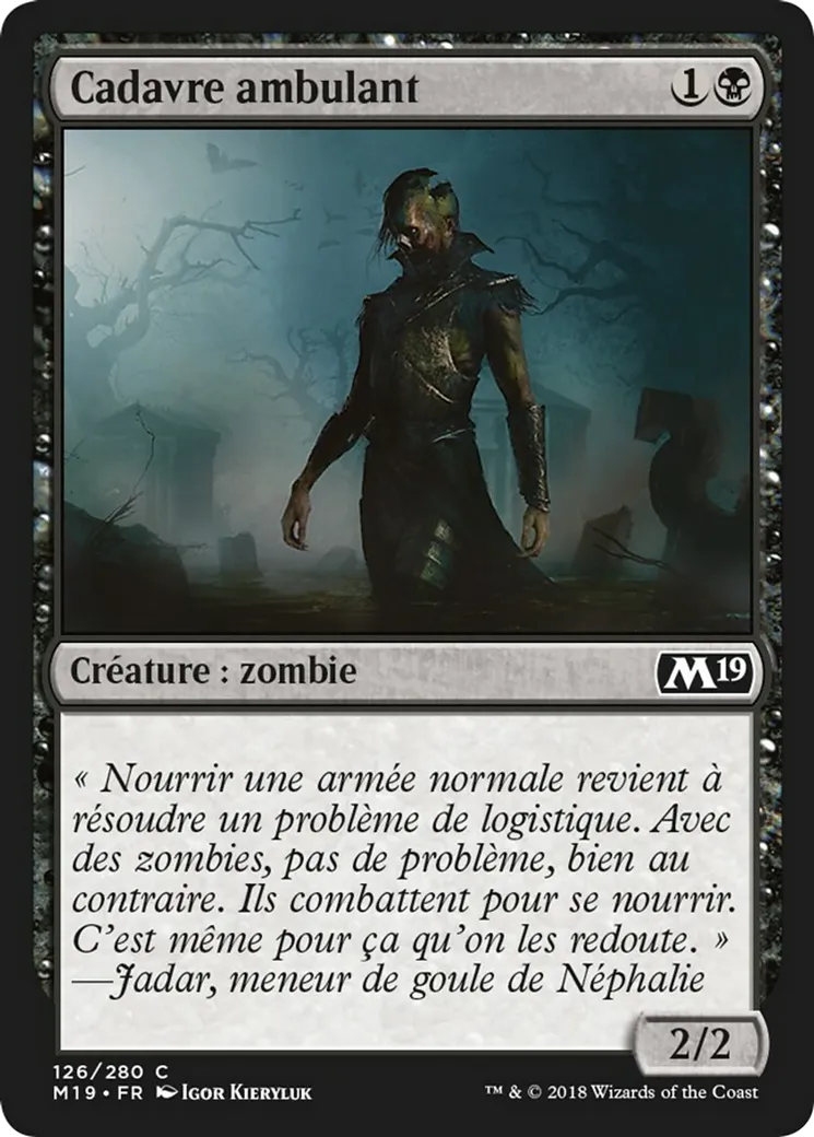 Cadavre ambulant — Core Set 2019 — Magic: The Gathering