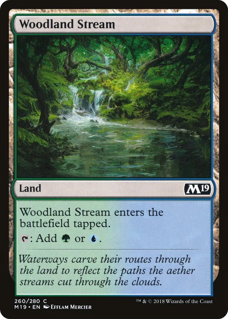 Woodland Stream — Core Set 2019 — Magic: The Gathering