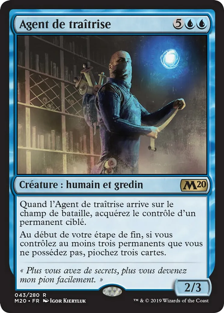 Agent de traîtrise — Core Set 2020 — Magic: The Gathering