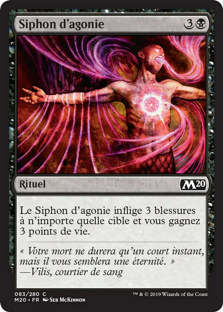 Siphon d'agonie — Core Set 2020 — Magic: The Gathering