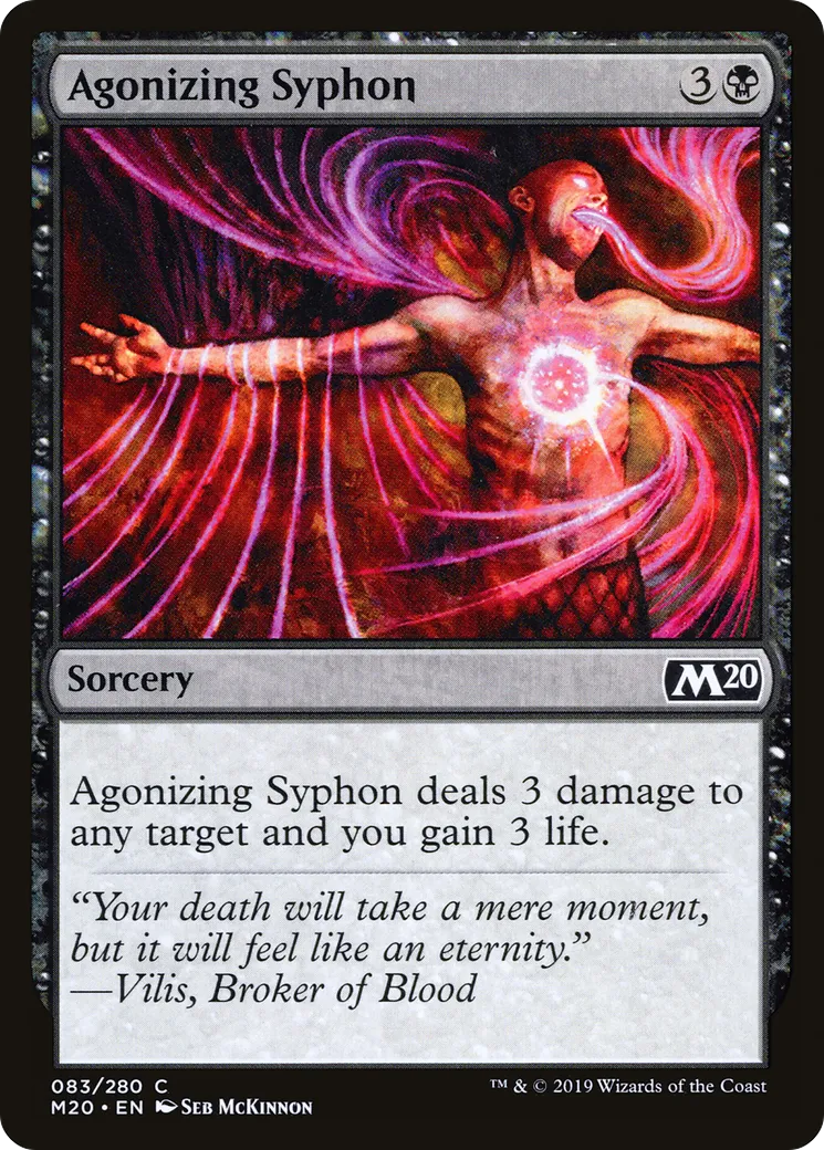 Siphon d'agonie — Core Set 2020 — Magic: The Gathering