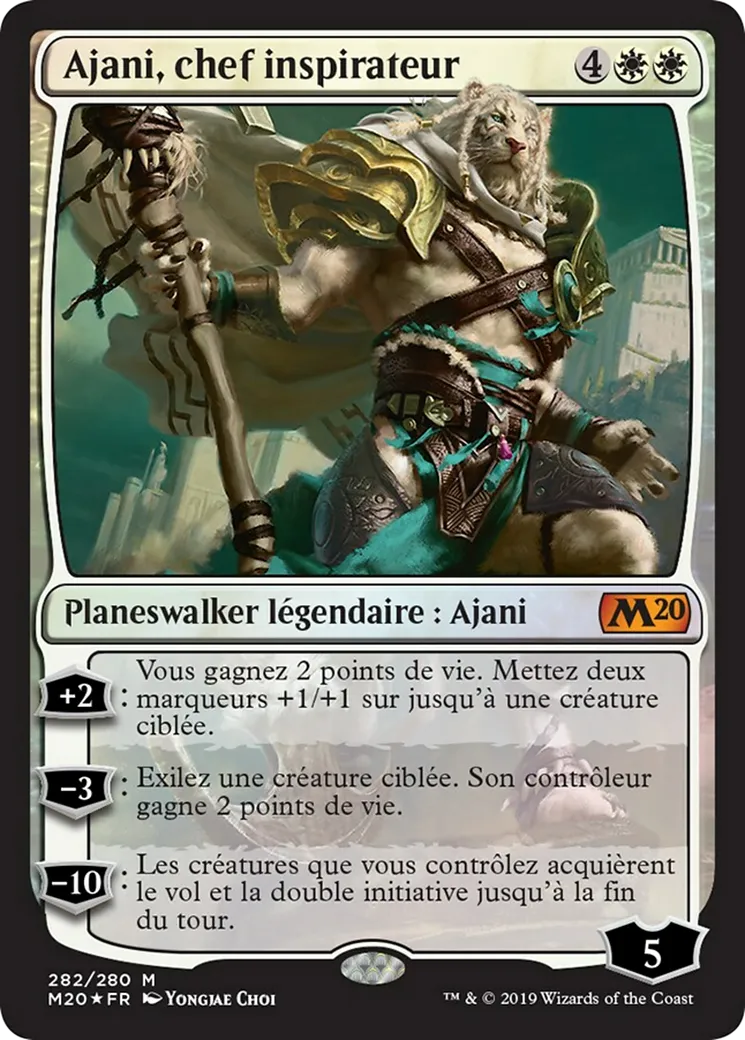 Ajani, chef inspirateur — Core Set 2020 — Magic: The Gathering