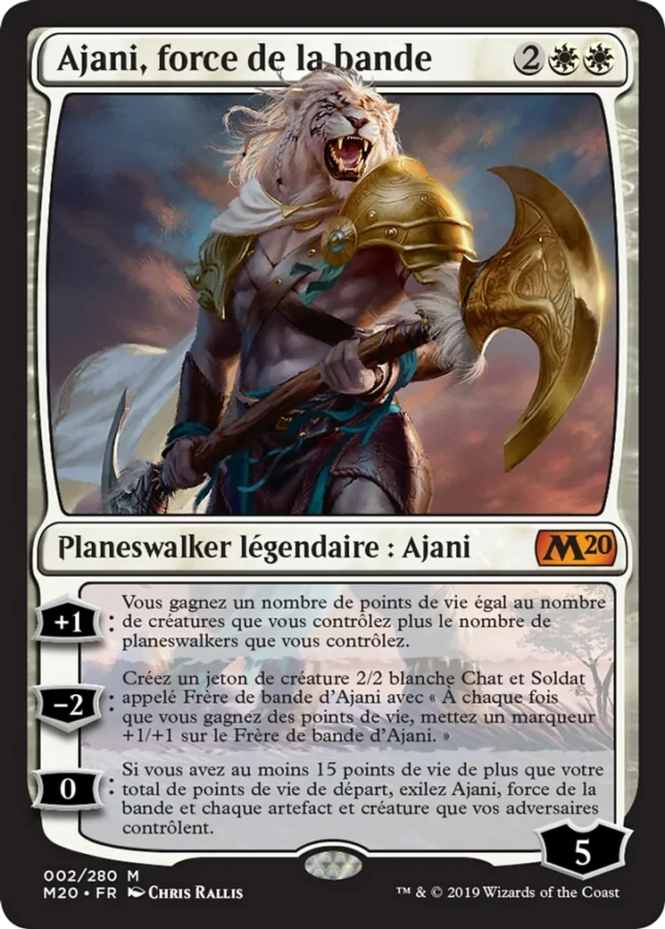 Ajani, force de la bande — Core Set 2020 — Magic: The Gathering