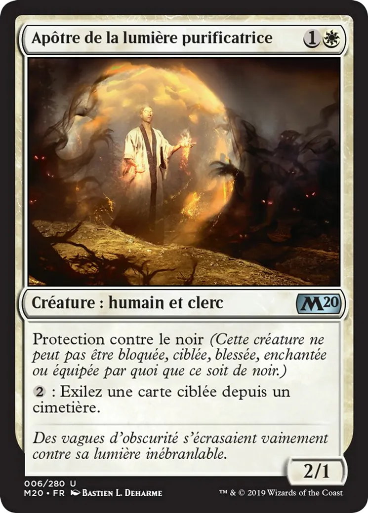 Apôtre de la lumière purificatrice — Core Set 2020 — Magic: The Gathering