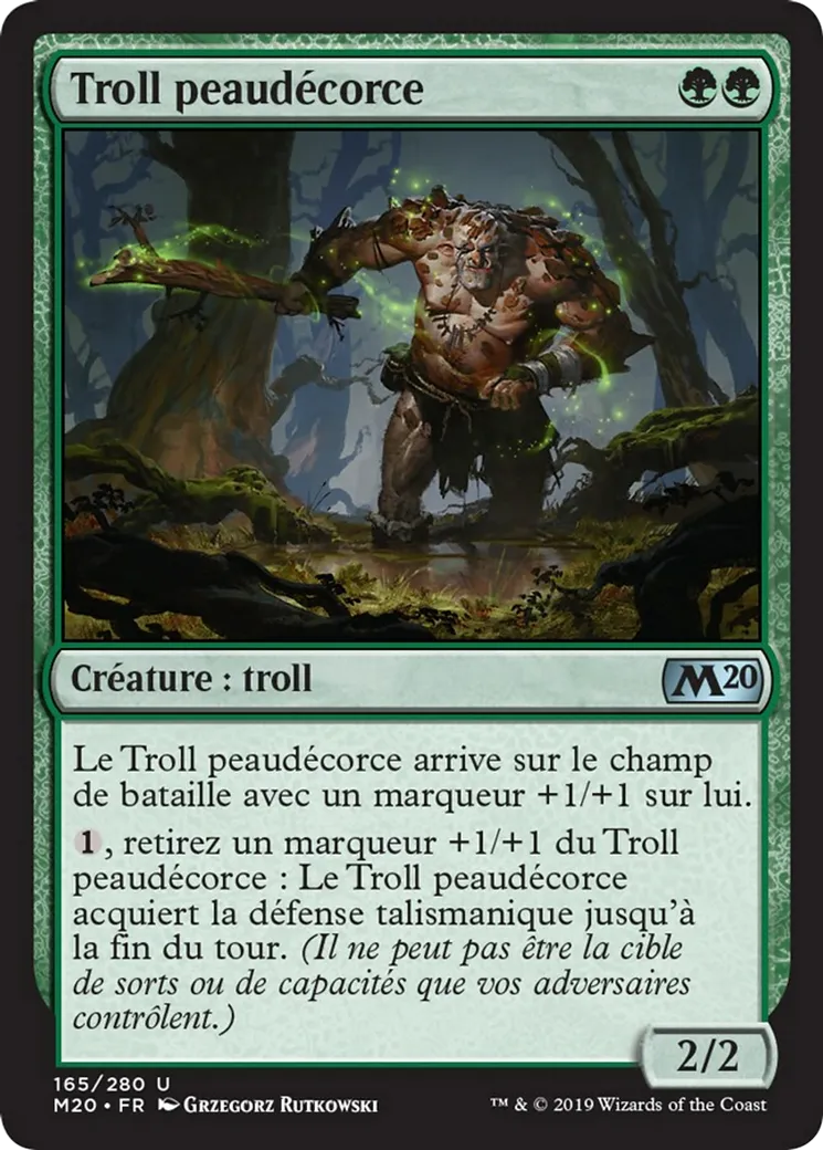Troll peaudécorce — Core Set 2020 — Magic: The Gathering