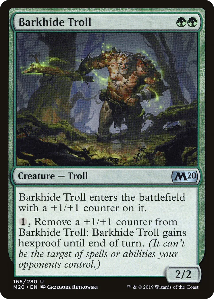 Barkhide Troll — Core Set 2020 — Magic: The Gathering