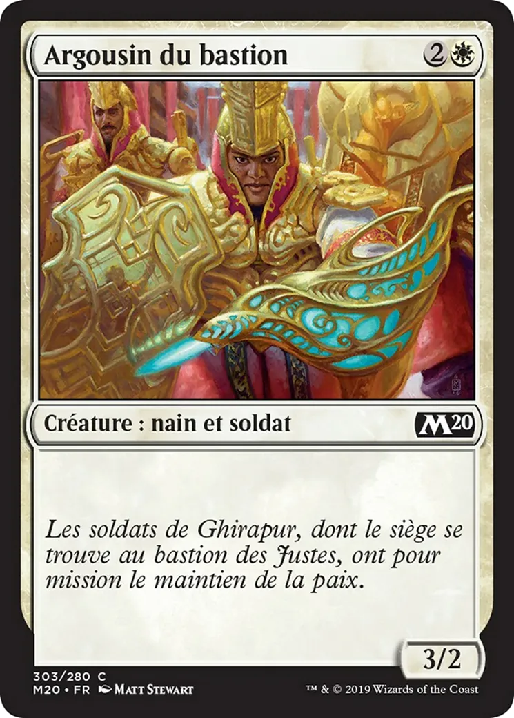 Argousin du bastion — Core Set 2020 — Magic: The Gathering