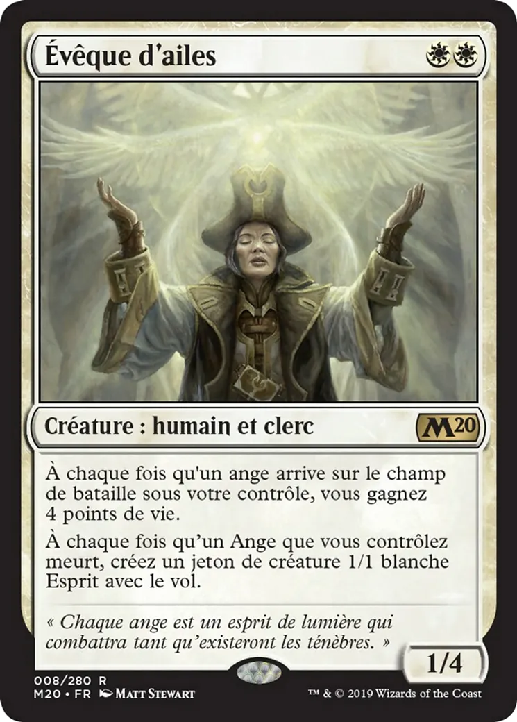 Évêque d'ailes — Core Set 2020 — Magic: The Gathering