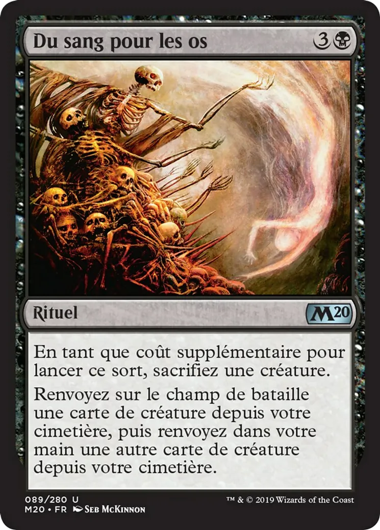 Du sang pour les os — Core Set 2020 — Magic: The Gathering