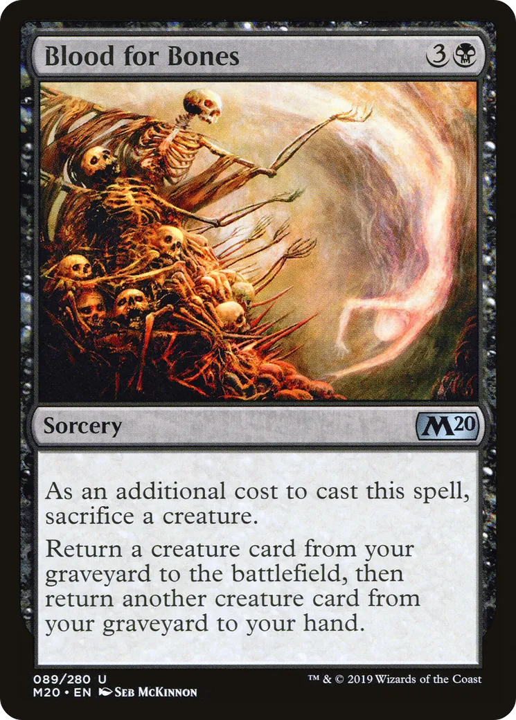 Du sang pour les os — Core Set 2020 — Magic: The Gathering